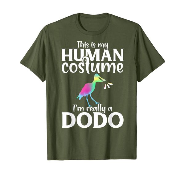 

this is my human costume i'm really a dodo bird funny humor t-shirt, White;black