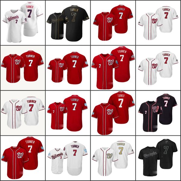 

washington nationals men 7 trea turner women youthjerseys, Black;red