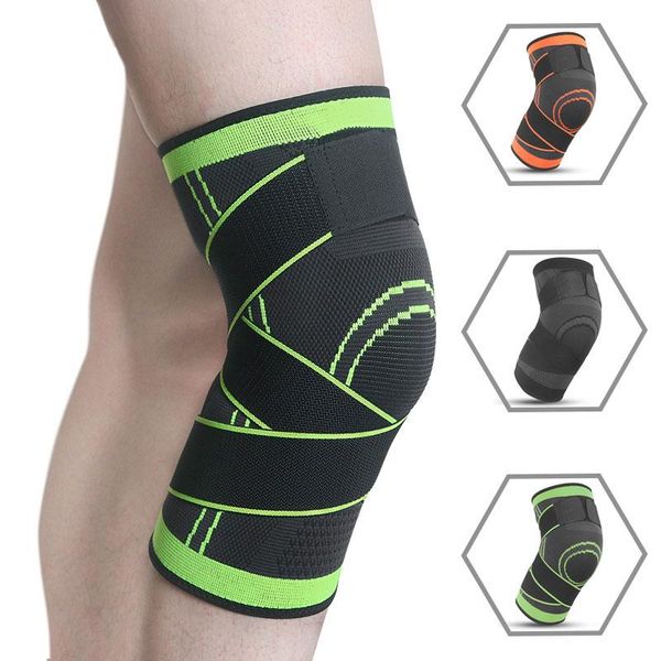 

elbow & knee pads 1 piece sports protector non-slip brace sleeve running basketball fitness cycling tennis joint support, Black;gray