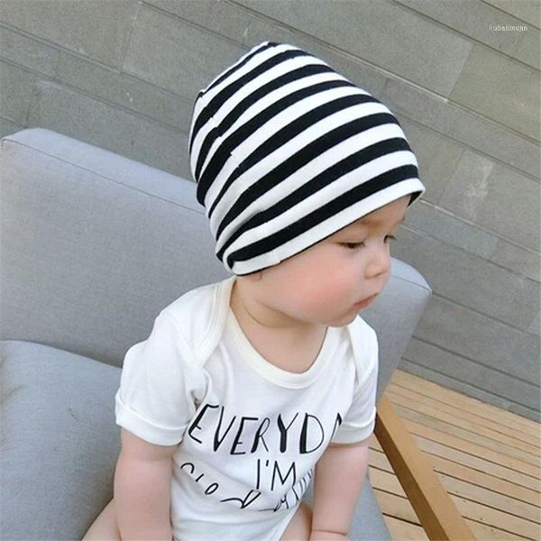 

caps & hats fashion striped kids baby hat cotton sleeve for boys girls toddler cap children chapeau clothing accessories1, Yellow