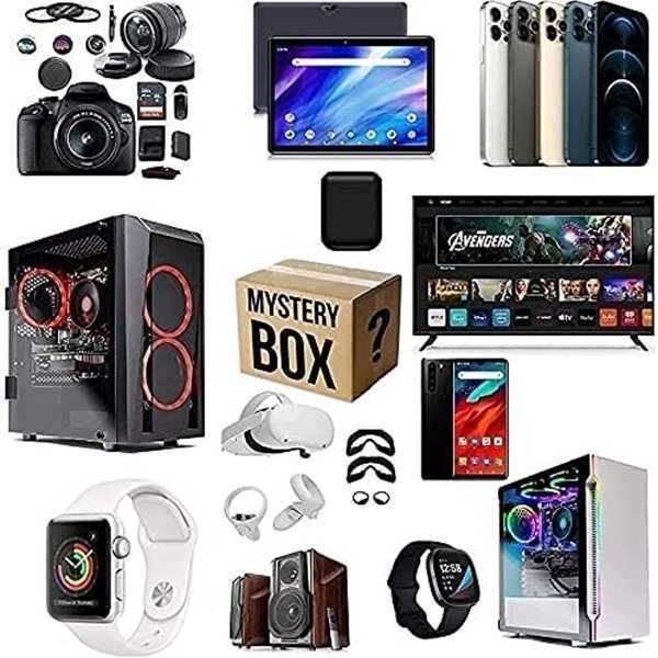 

mystery lucky box mysteries boxes electronic this is gme about luck nd adventure,hve chnce to open the latest mobile phones, drone,12415