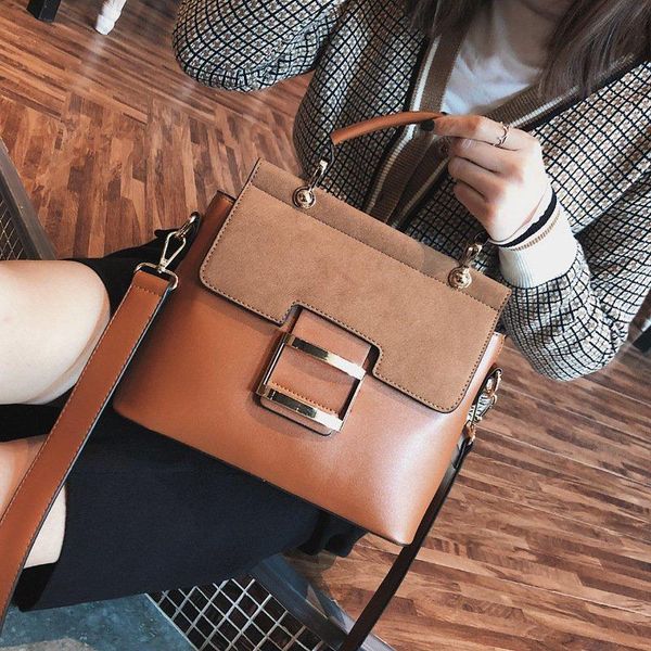 

evening bags 2021 women bag vintage shoulder buckle pu leather handbags crossbody for spring sac femme