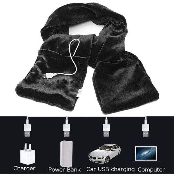 

scarves usb heating scarf shawl scarfs cold winter warm wraps women solid soft velvet shawls echarpe femme hiver luxes, Blue;gray