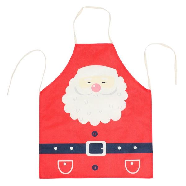 

aprons 1 pc red christmas apron santa claus dinner party costume