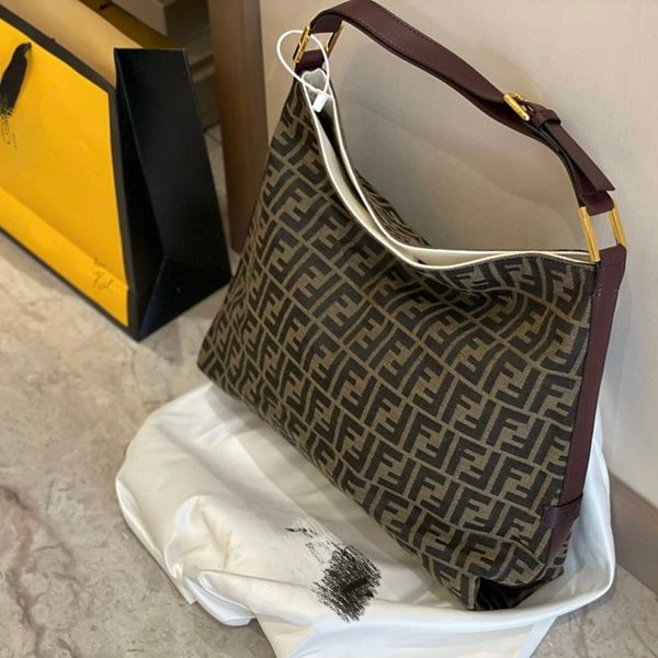 

[spot]21 new style women's bag classic old flower double f shopping bag fashion middle ancient bag large capacity handbag[finished on j