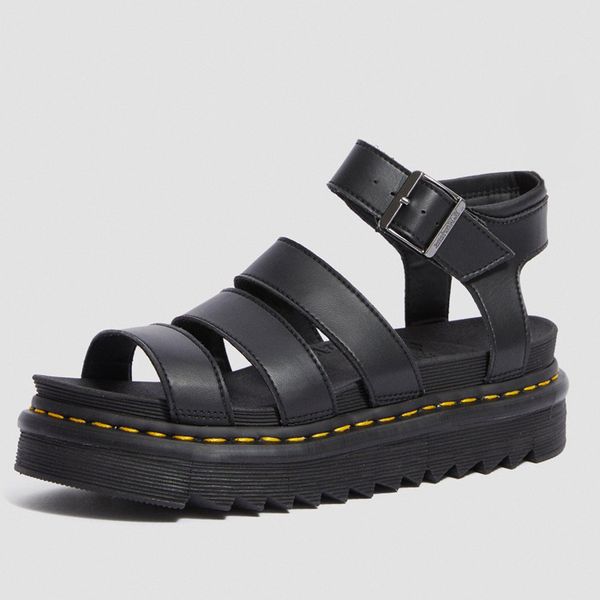 

luxury designer gladiator sandals women black summer causal shoes comfortable genuine leather buckle dr martin platform sandals size 35-40