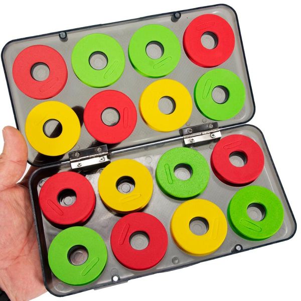 

fishing accessories 16pcs/box winter lines tackle tools foam winding board line wire shaft bobbin spool