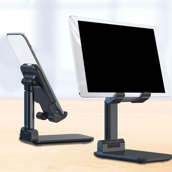 

desktable mobile phone stand lazy universal metal folding net red live broadcast cell mounts & holders