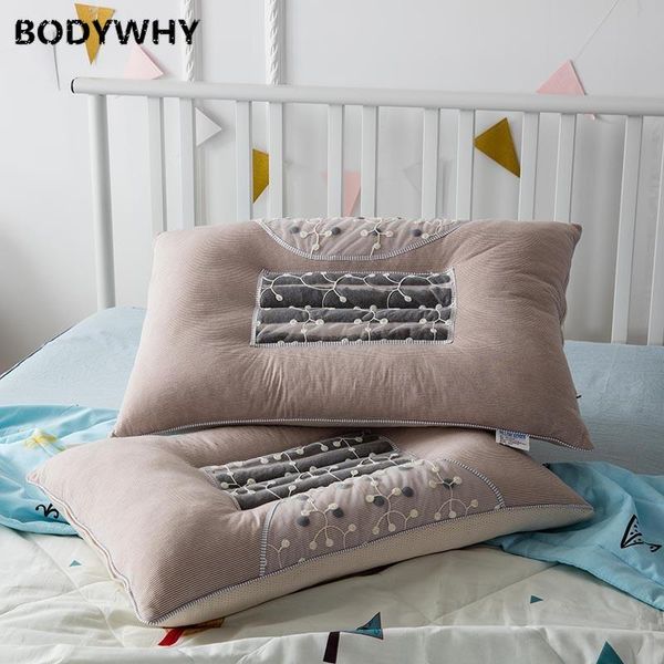 

pillow 2021 cotton lace flowers cassia magnetic therapy health care neck bed