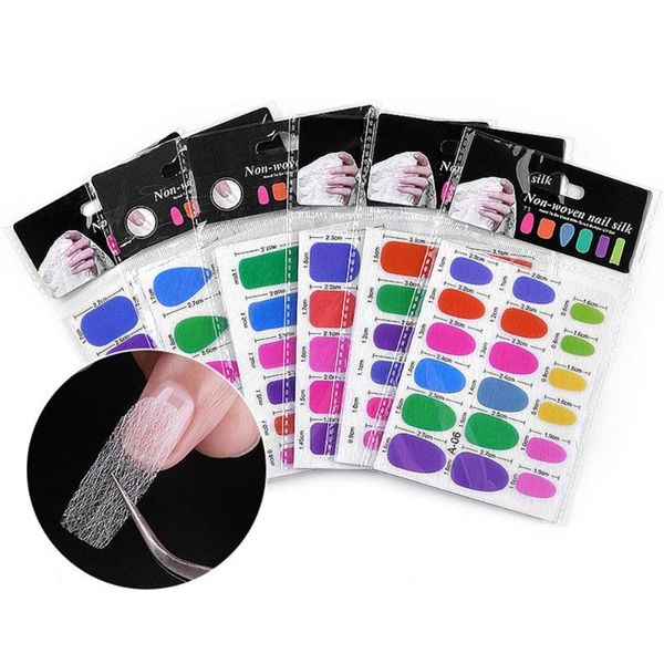 

nail art kits 2 sheets/set 72pcs fashion accessories glass fiber for extension