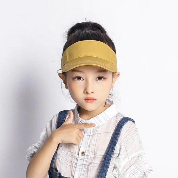 

berets sun visor empty hat for kids outdoor sports caps children protection hats boys girls adjustable, Blue;gray