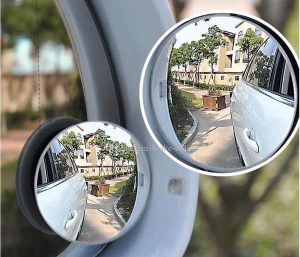 

2pcs/lot universal car blind spot mirror 360 rotating safety wide angle auto rearview mirrors parking round convex accessories