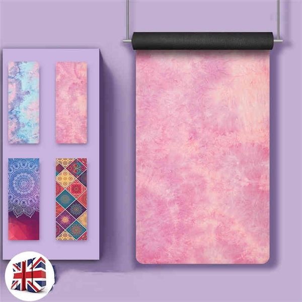 

british yoga mat lightweight ultra-thin professional natural rubber women's towel folding non slip portable yoga blanket