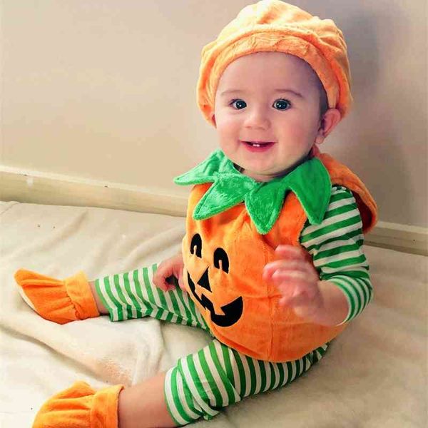 

children's halloween cosplay cute pumpkin triangle creeper bag fart baby ha clothes hoodie, Black;red