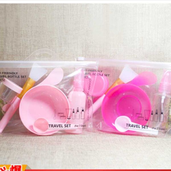 

storage bottles & jars 6-piece mask tool large bowl stick brush metering spoon spray bottle bubble face wash packaging