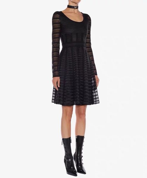 

casual dresses 2021 women black lace round neck long sleeve celebrity evening party bodycon drop, Black;gray