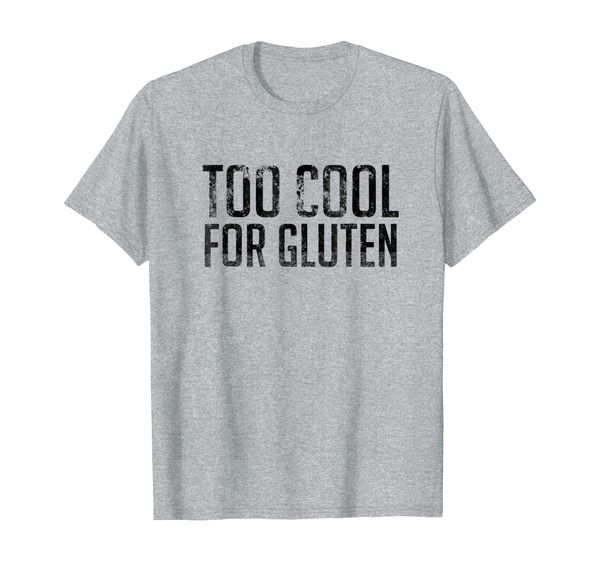 

too cool for gluten shirt, White;black