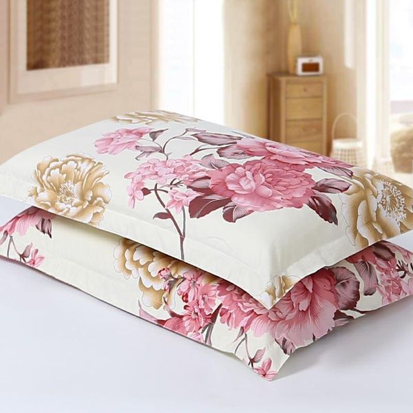 

pillow case pillowcase floral bed cover size74*48cm women men universal fit printed flower decoration
