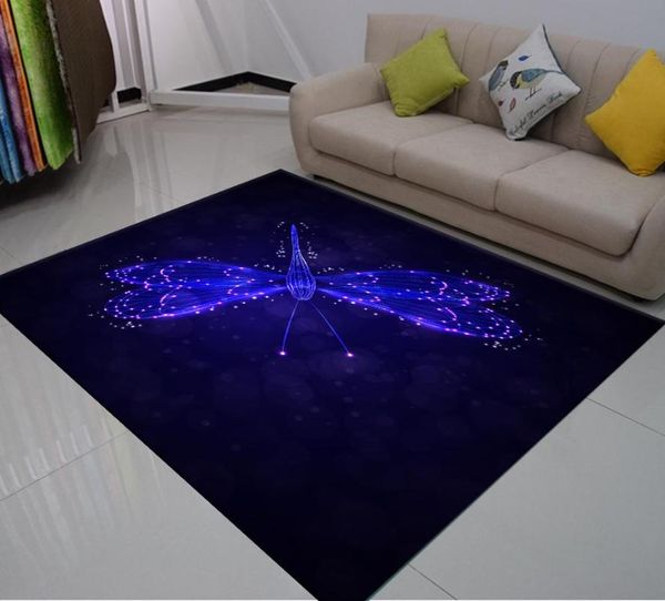 

gold silver flower butterfly design living room carpet kids adults large carpets playmate rug home decor