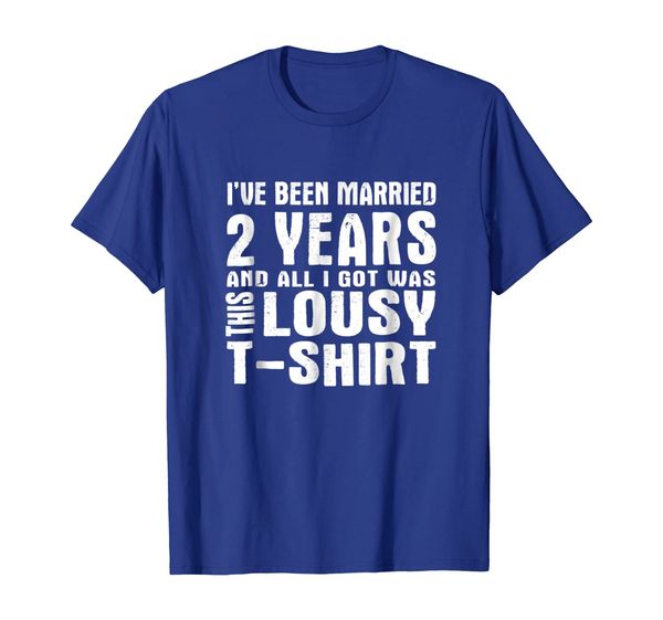 

2nd year anniversary shirt two year wedding married tee, White;black