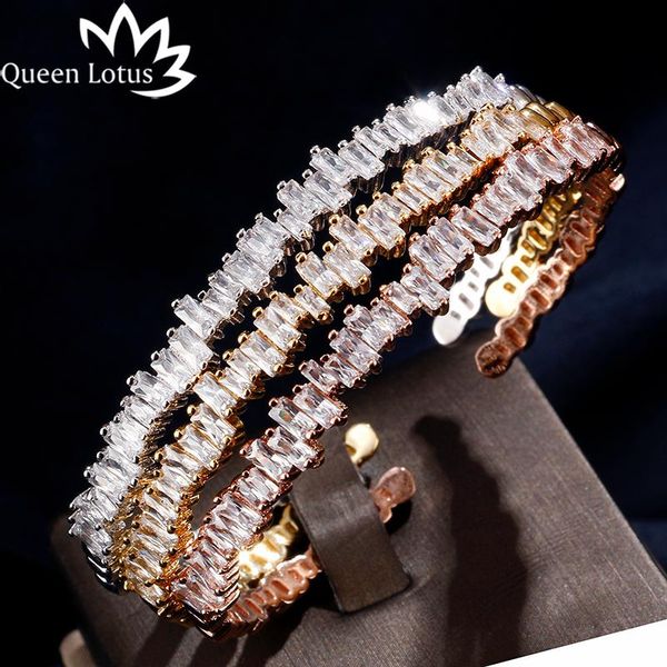 

queen lotus cubic zirconia bracelets for women charms bracelet adjustable colorful crystal ultra thin cuff link, chain, Black