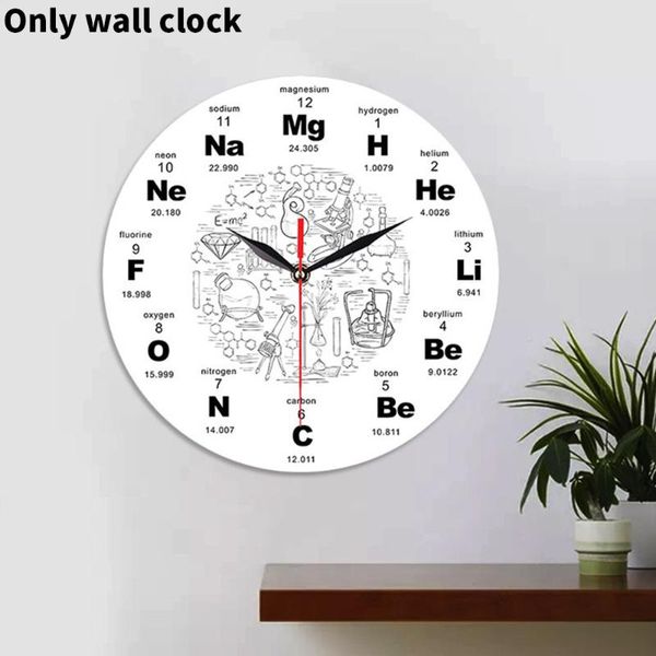 

inch silent bedroom home science elements gift acrylic wall clock clocks
