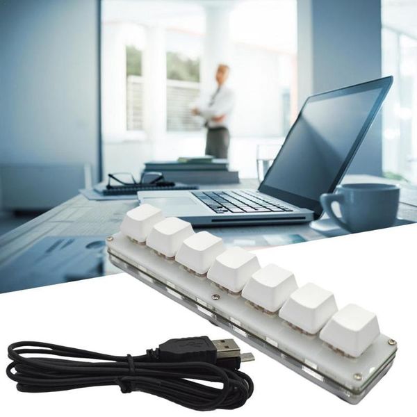 

keyboards portable 7 keys keyboard usb interface custom macro mechanical support for android lapdeskpc computer