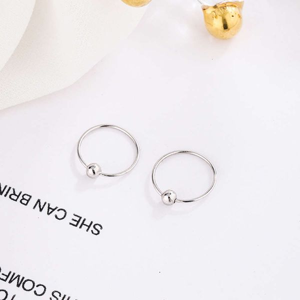 

sea sterling earrings female peas round semicircular earbone nails version simple fashion earrings