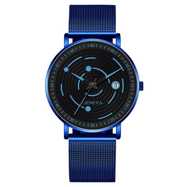 

wristwatches watches mens fashion watch men business stainless steel mesh belt quartz wrist male clock relogio masculino, Slivery;brown