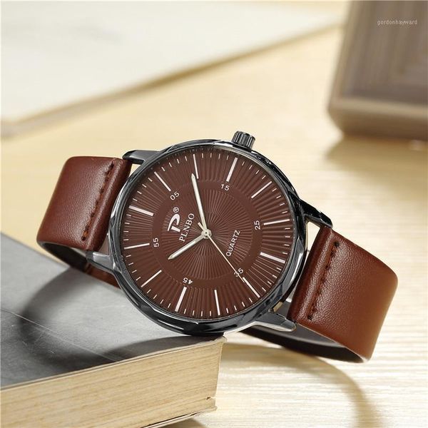 

wristwatches 2021 fashion unique design brand men watch luxury casual clock sports quartz wrist relogio masculino gift, Slivery;brown