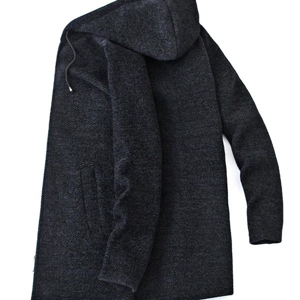 

men's sweaters 2021 autumn and winter solid men sweatercoat hooded collar normal 5 colors long sleeves plus size 4xl, White;black