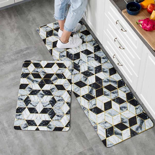 

carpets pvc leather floor mats stone pattern kitchen large doormats bedroom tatami waterproof oilproof rug