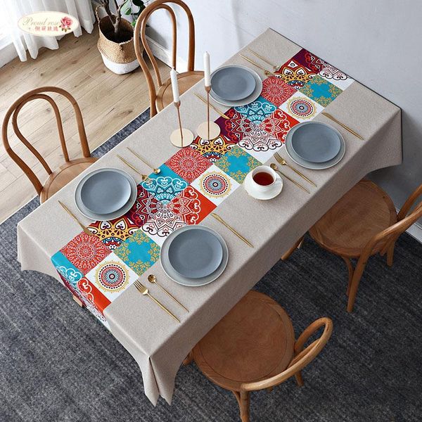 

table cloth proud rose pvc waterproof oil-proof tablecloth rectangular plastic cover dining