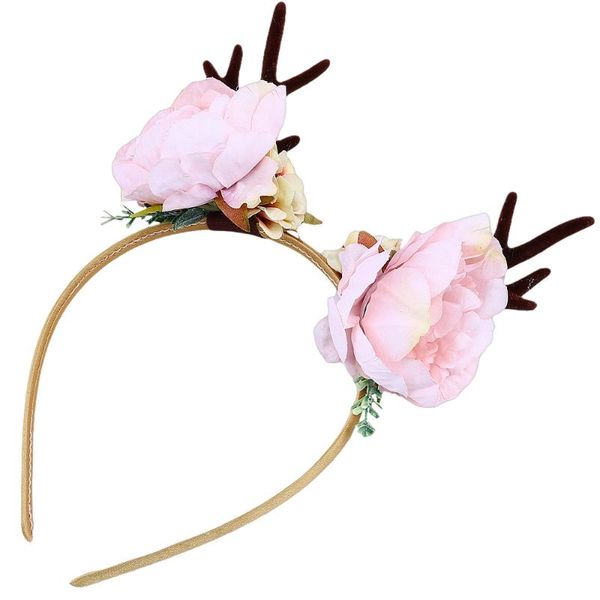 

table cloth party headdress antler headwear flower hair hoop headband po prop