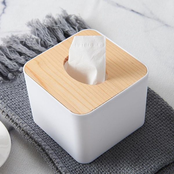 

living room paper box, household wooden napkin simple towel box tissue boxes & napkins