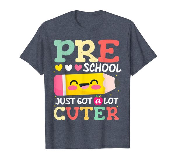 

preschool back to school shirt just got a lot cuter 1st day, White;black