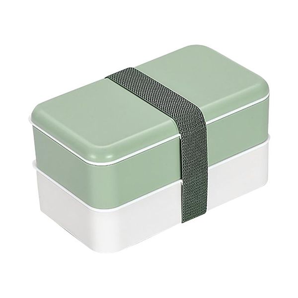 

dinnerware sets bento box large capacity school microwave heating with cutlery leak proof 2 tier office easy clean divider spoon kids adults