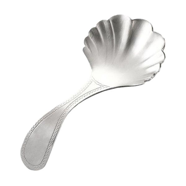 

spoons 1pc creative shell shape tea spoon teaware stainless steel shovel scoop