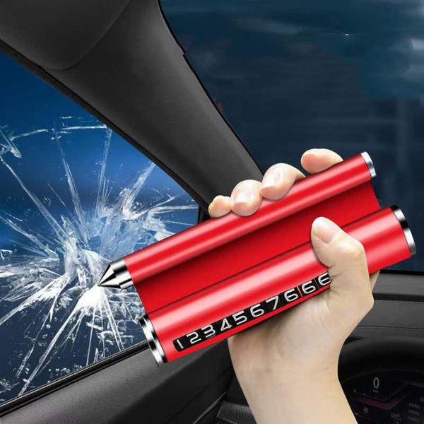

safety hammer remove license plate multi-function bracket metal car temporary parking number aromatic interior decorations