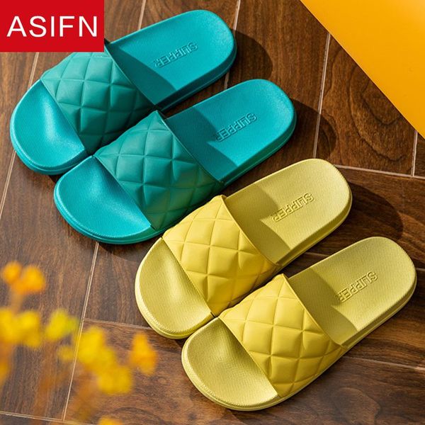 

slippers women's bathroom simple solid color home summer non-slip sandals men couple floor house bath slides wholesale, Black