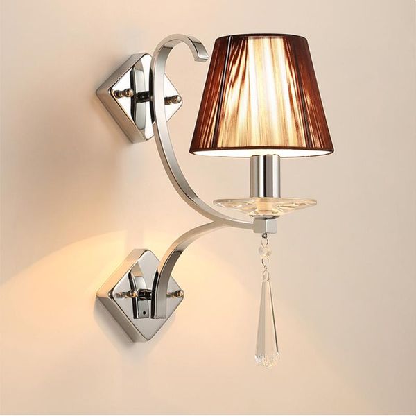 

wall lamp led bedroom lighting contemporary loft home crystal sconce luminaria bathroom