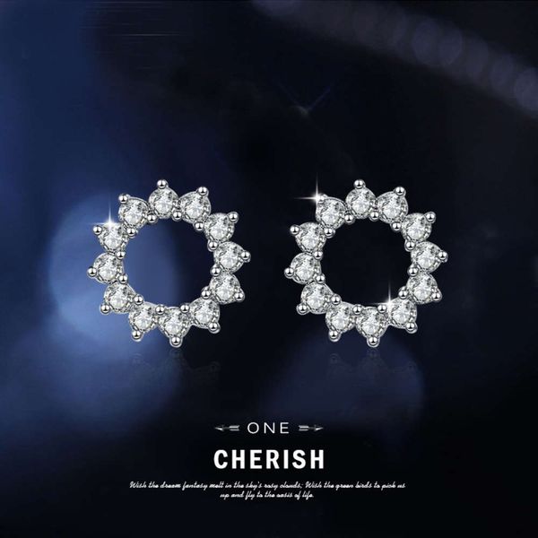 

earrings creative simple fresh sweet temperament earrings female plated