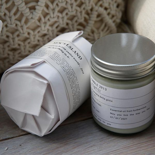 

white color home decoration glass scented candle jar candles