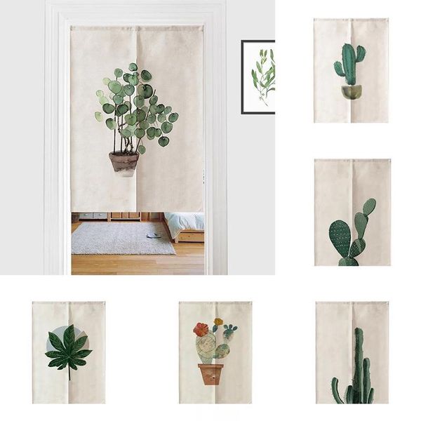 

simple plant cloth curtain kitchen bathroom partition bedroom decorative half panel & drapes