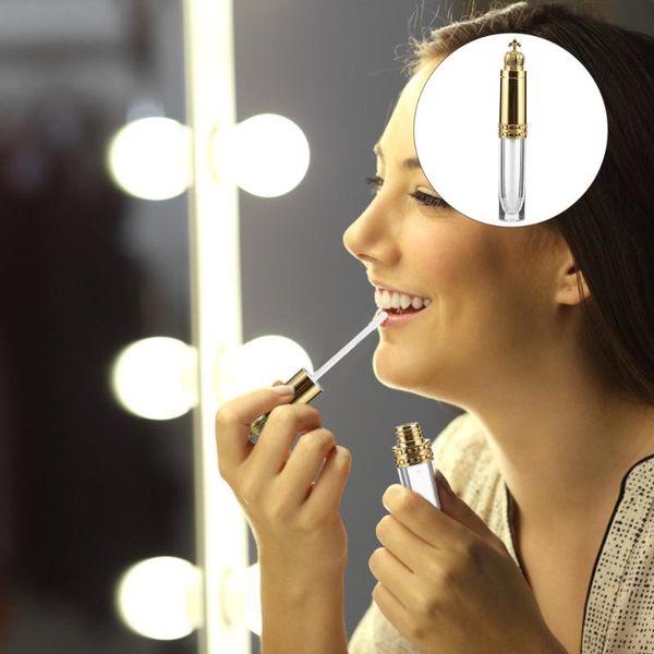 

storage bottles & jars 16pcs 8ml lipgloss tubes empty gold lipstick lip containers