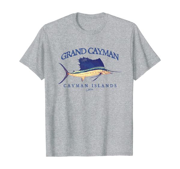 

jcombs: grand cayman cayman islands vintage sailfish t-shirt, White;black
