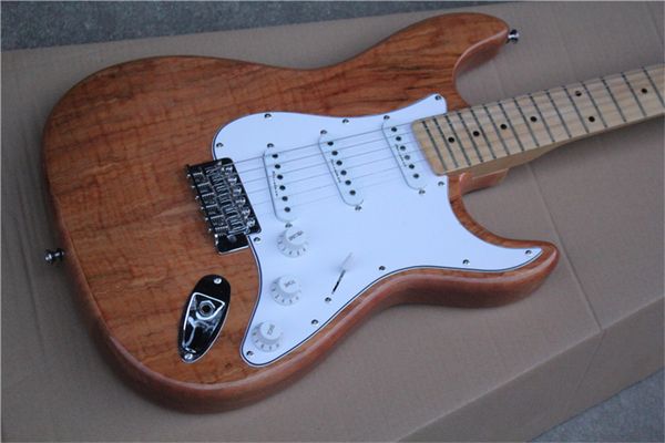 

log color six string electric guitar, including mail home, our shop can customize various styles of guitar electric bas
