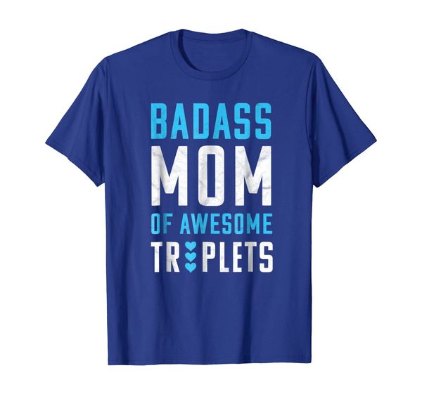 

badass mom of triplets shirt : boys triplet mom t-shirt, White;black