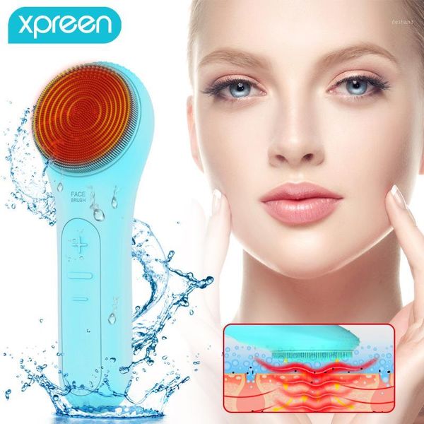 

cleaning tools & accessories selling heating facial cleansing brush, xpreen silicone brush handheld electric face massager scrubber sonic1