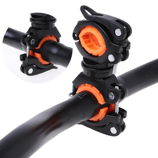

bycicle rotating light double holder front lamp pump handlebar drop bike lights